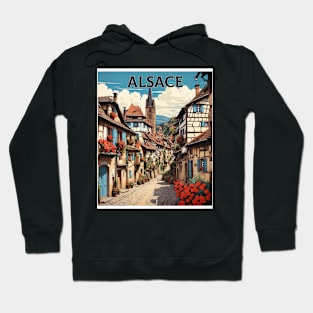 Alsace France Vintage Poster Tourism 3 Hoodie